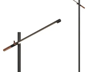 Minimalist LED Floor Lamp 3D Model 3D model