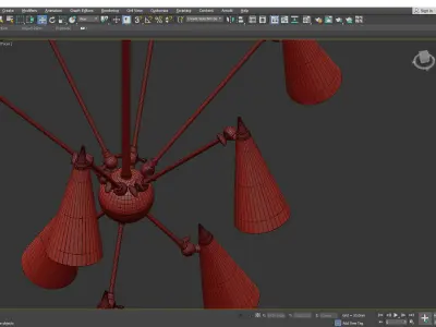 MOXIE CHANDELIER Low-poly 3D model