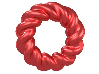 Abstract Ring Shape V4 004 Low-poly 3D model