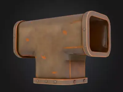 Rusty Junction Low-poly 3D model