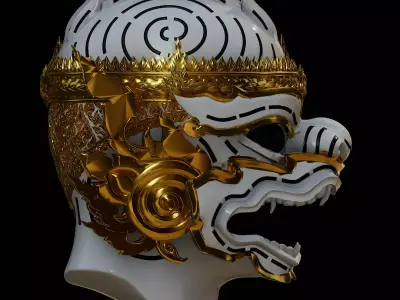 Head Hanuman thailand 3D model