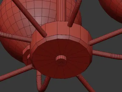 Elk chandelier 3D model purchase