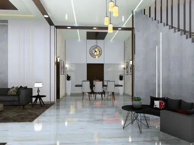 Living room 3D model 88