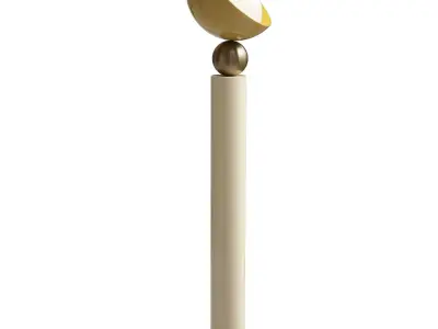 Modern Geometric Floor Lamp Low-poly 3D model