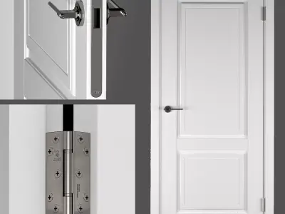 door Diva 1 Producer Bafa Low-poly 3D model