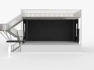 Stage Line PROMOBILE - With front extension 3D model