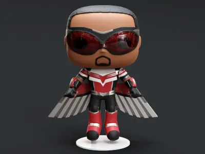 Funko Marvels Falcon 3D model