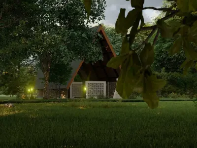 Musholla Modern Dufan 3D model