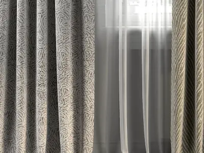 Curtain Set 276 3D model