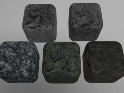 Concrete Materials Pack 1 for C4D R20 3D model