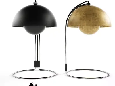 Tradition Flower Pot Table Lamp 3D model