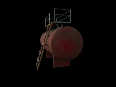 Reserve Tank Low-poly 3D model