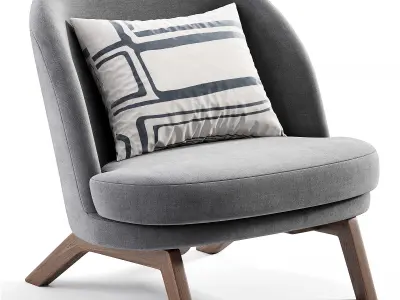 Pajl Armchair Low-poly 3D model