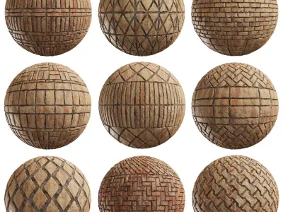 PBR Bricks 06 - Tileable 4K Texture high quality Texture