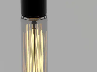 Modern Stem Light Fixture 3D model
