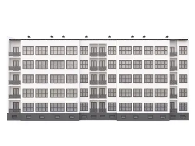 Townhouse 2 apartment building 3D model