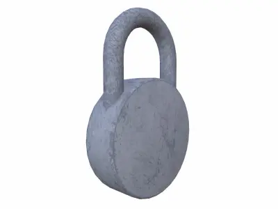 Pad Lock Low-poly 3D model