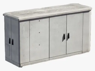 Electrical Cabinet Low-poly 3D model