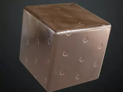 Simple Silver Corrugated Metal Grill PBR Seamless Texture