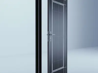 Indoor Outdoor White Door Set 2 3D model