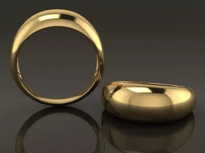 Dome Cocktail Ring Band Mix Size 3D print model