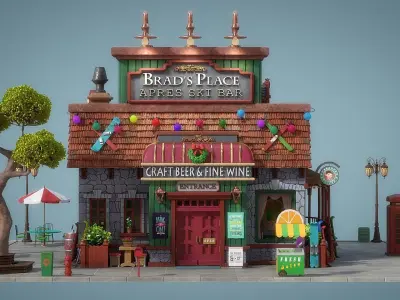 Cartoon House 22 3D model