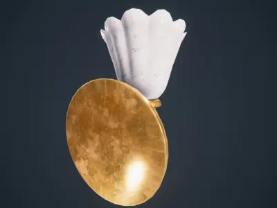 Wall lamp victorian  HDRP Low-poly 3D model