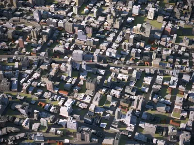 City 39 Low-poly 3D model