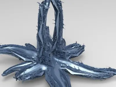 Sci-Fi Ocean Diver Towers  3D model