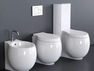 Scarabeo Ceramiche Planet WC art 8401 art 8402 art 8404 3D model