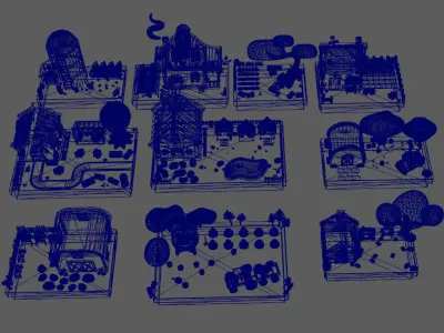 Stylish DIY Cottage Low-poly 3D model