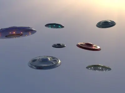 Flying saucer 3D model