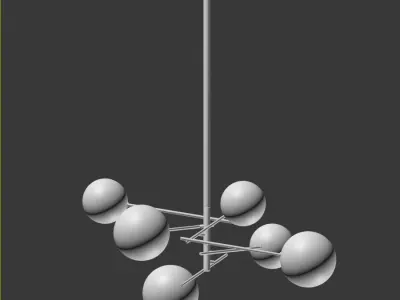 Bolle Gallotti Chandelier 3D model