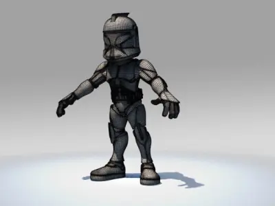 Mini Clone trooper 3D model