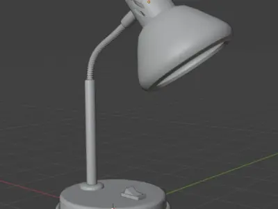 The lamp in 3D Low-poly 3D model