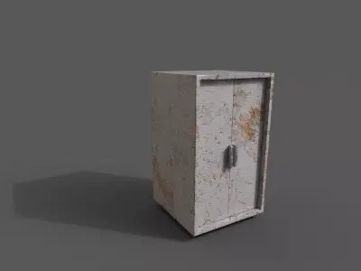 Old Modern Furniture 3D Model Low-poly 3D model get