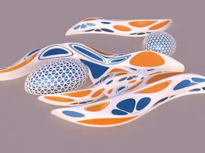 0090 - Organic Building 3D model