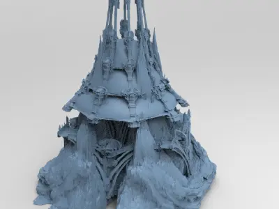 Volcano Celtic Dome 3D model