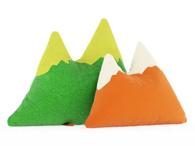 Two decorative pillows Gorushka 3D model