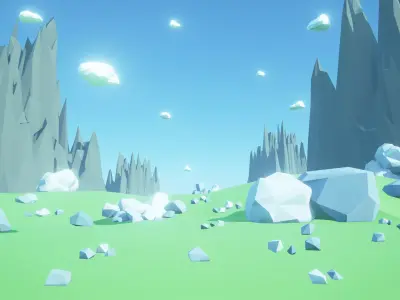 Low Poly Rocks Full Packs Low-poly 3D model