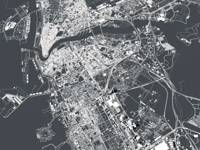 Cityscape Dubai United Arab Emirates 3D model