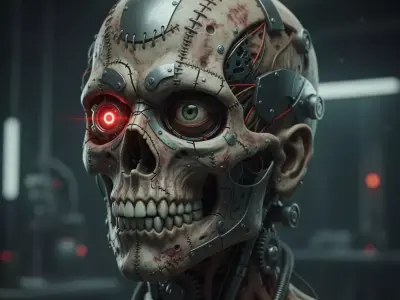 Skull Robot 3D print model