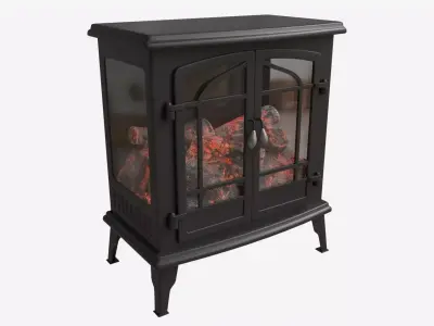 Electric Heater Fireplace Lokatse Home 01 3D model