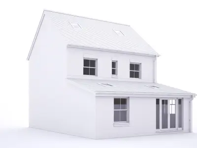 British House Theale B 3D model