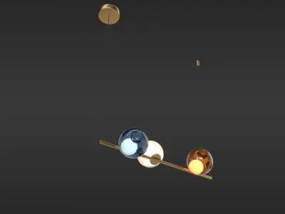 Bocci 28 Stem Suspension Light Collection 3D model