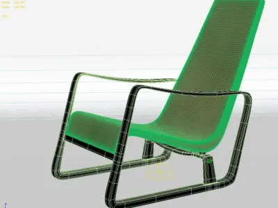 Fauteuil Cite by Jean Prouve 3D model