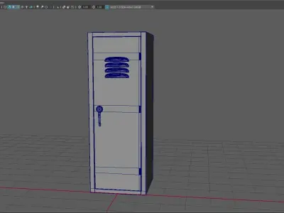 Kids School Locker Low-poly 3D model