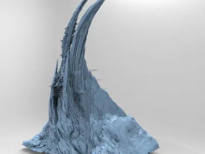 Alien Cliffs Sharp Needle 2 3D model