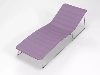Viteo Slim Line Sun Lounger 3D model