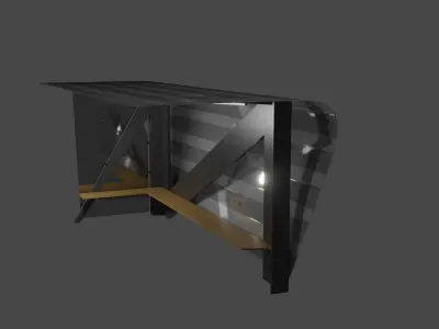 Bus Stop - Ponto de Onibus 3D model